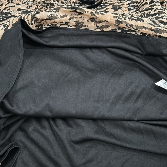 ZARA Textured Animal Print Ruched Puff Sleeve Mini Dress XS NWT - Picture 7 of 15